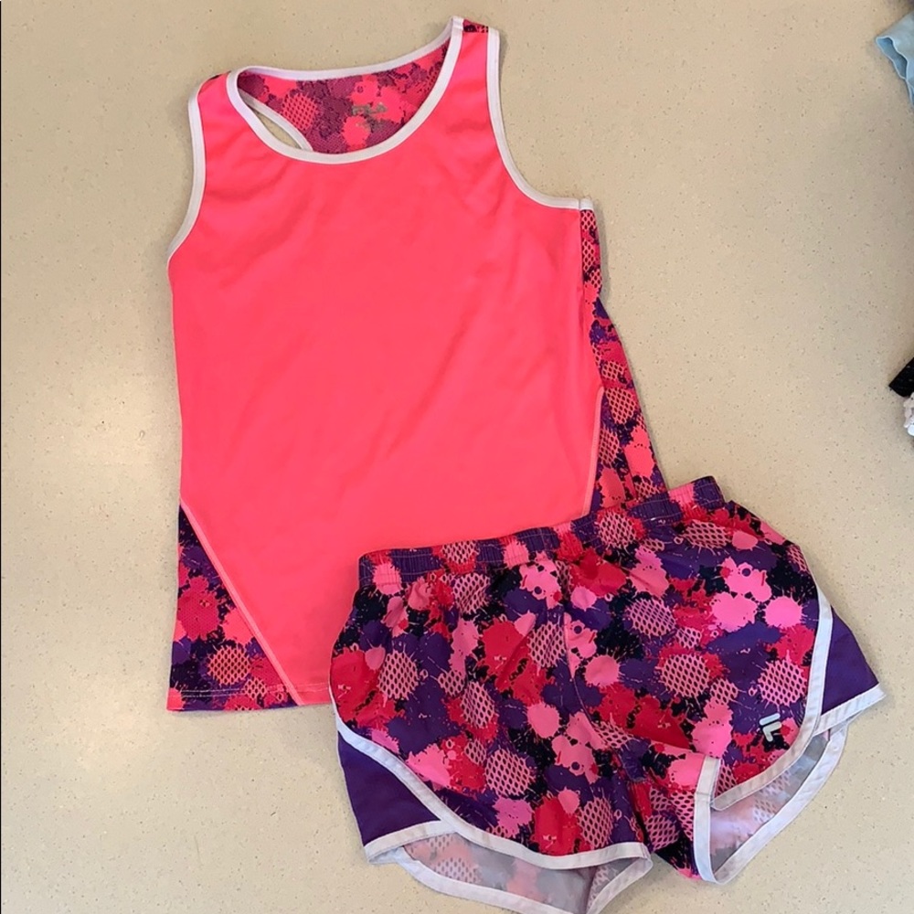 Fila girls athletic set Size 10/12